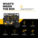 BE 9000W/12500W Generator Tri-Fuel Gas Propane Natural Gas Electric Start CO Detect 120/240V New - Image 9