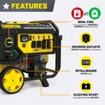 Champion 201281 7500W Dual Fuel Portable Generator with CO Shield and Electric Start - Image 6