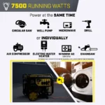 Champion 201281 7500W Dual Fuel Portable Generator with CO Shield and Electric Start - Image 7