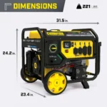 Champion 201281 7500W Dual Fuel Portable Generator with CO Shield and Electric Start - Image 8