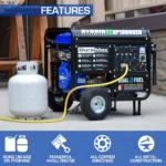 DuroMax XP10000EH 10000/8000 Watt Dual Fuel Portable Generator with Electric Start - Image 2