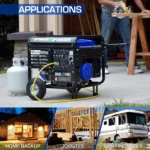 DuroMax XP10000EH 10000/8000 Watt Dual Fuel Portable Generator with Electric Start - Image 5