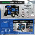 DuroMax XP13000HX 13000 Watt Dual Fuel Portable Generator with CO Alert - Image 6