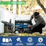 DuroMax XP13000HXT 10500W/13000W Tri-Fuel Gasoline Propane Natural Gas CO Alert Remote Start Generator New - Image 2