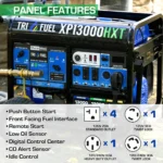 DuroMax XP13000HXT 10500W/13000W Tri-Fuel Gasoline Propane Natural Gas CO Alert Remote Start Generator New - Image 4
