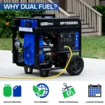 DuroMax XP15000EH 15,000/12,000 Watt Dual Fuel Electric Start Portable Generator with 713cc V-Twin Engine - Image 7
