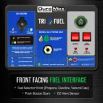 DuroMax XP15000HXT 12000W/15000W Tri-Fuel Gasoline Propane Natural Gas CO Alert Remote Start Generator New - Image 4
