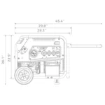 Firman T07571F 7500W/9400W Electric Start 50A Tri-Fuel Gas Propane Natural Gas Generator Manufacturer RFB - Image 6