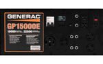 Generac GP15000E 15000W Running 22500W Peak Portable Gasoline Generator with Electric Start and 50A Outlet - Image 4