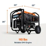 Generac GP4000 DF 4000W/4500W Generator Gas Propane Recoil Start with CO Sense 8155 RFB - Image 6