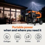 Generac GP6700EDF 6700/8250W Dual Fuel Portable Generator with Electric Start and COsense - Refurbished - Image 6