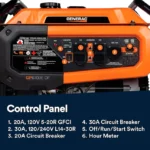 Generac GP6700EDF 6700/8250W Dual Fuel Portable Generator with Electric Start and COsense - Refurbished - Image 8