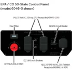 Honeywell HW6000CO / Generac 6046 6000W Running 7500W Peak Gas Generator with COSENSE Technology, CARB Compliant - Image 2