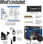 Westinghouse WGen9500c Portable Gas Generator - 12500 Peak Watts, 9500 Running Watts, Remote Start, CO Sensor - Image 9