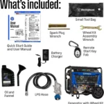Westinghouse WGen9500DF Dual Fuel Portable Generator with Remote Start, 12500 Peak Watts - Image 8