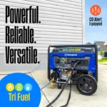 Westinghouse WGen9500TFc Tri-Fuel Portable Generator with CO Sensor, 12500 Peak / 9500 Running Watts, 50 Amp, Remote Start - Image 7